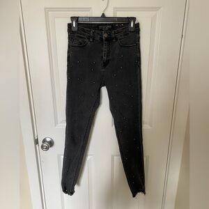 Punk Stradivarius Black Jeans